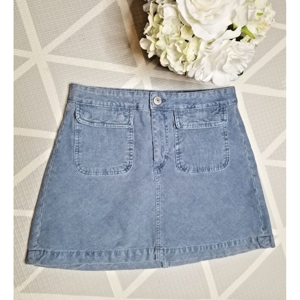 American Eagle Skirt Womens 4 Corduroy Super Stretch Boho Vintage 70s  Cute Mini